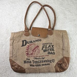 Durango Water Bag Tote Bag Western Aztec Print Purse Shoulder Bag Vintage Lined‎